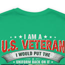 "Timeless Valor: 'U.S Veteran - Aging But Unyielding' T-Shirt - Celebrating Lifelong Skills & Dedication to America