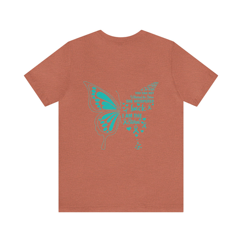 Resilient Wings: 'I AM THE Storm' PTSD Design Butterfly T-Shirt