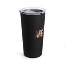 Respect the Veteran: 20oz Military Design Tumbler in Black
