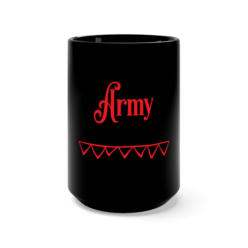 Embrace Your Army Service with the 15oz Military Design Black Mug: Army Veteran Edition