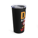 Proud Dad, Grandpa & Vietnam Vet: 20oz Military Design Tumbler - Black Background