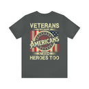 Veterans: American Heroes - Military Design T-Shirt for Patriotism and Appreciation