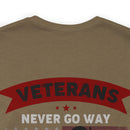 Ever Ready Veterans: Military Design T-Shirt - Always Prepared, Never Forgotten
