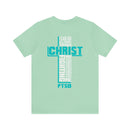 Soft cotton and quality print With Christ Fighting PTSD Awareness T-Shirt
