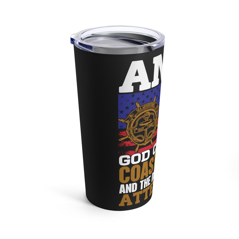 Coast Guard - On the 8th Day, God Created Heroes - 20oz Military Design Tumbler