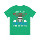Respectful Tribute: Military Design T-Shirt - 'Honor the Sacrifice, Remember the Service