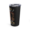 Remembering the Fallen: 20oz Black Military Design Tumbler - Honoring Veterans and Their Sacrifice
