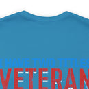Dual Titles of Strength: Military Design T-Shirt - 'I Have Two Titles - Veteran and Mom, and I Rock Them Both!'