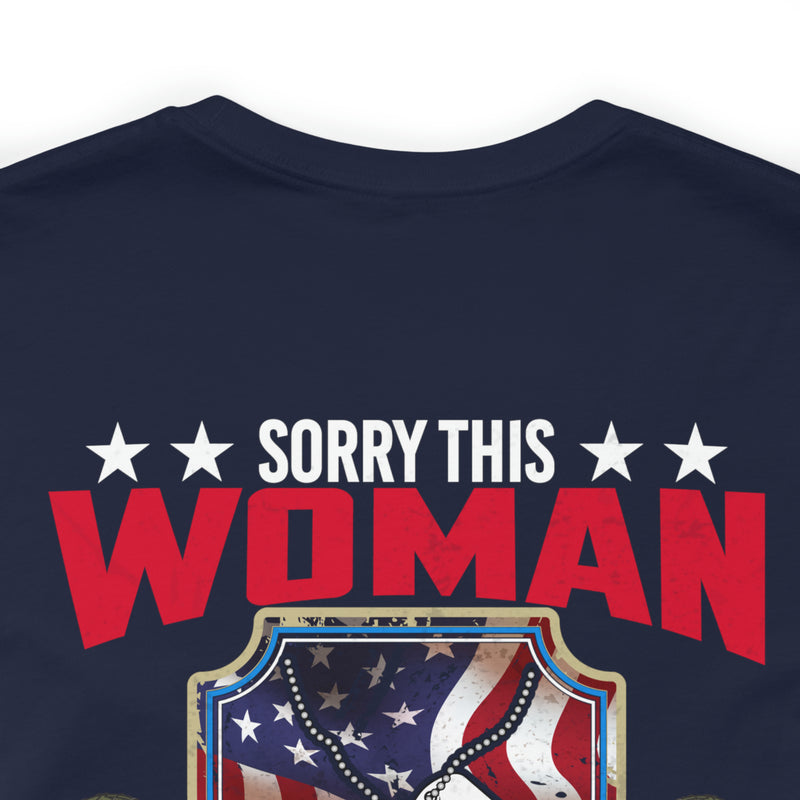 Taken by a Sexy US Veteran: Military Design T-Shirt Celebrating Love and Patriotism