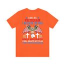 Patriotic Allegiance: Military Design T-Shirt - 'I Am a U.S. Veteran - Believer in God, Family, and Country - Proudly Saluting My Flag'