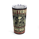 Patriotic Tribute: 20oz Military Design Tumbler - Honor the Courageous Sacrifice of Veterans