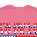 Proud to Be an American: Military Design T-Shirt Celebrating Patriotism