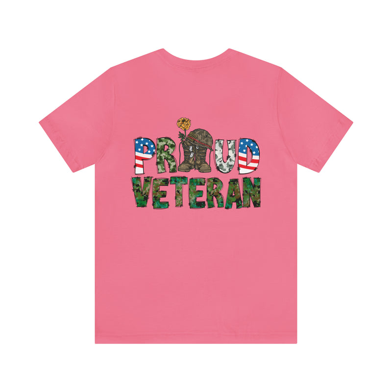 Proud Veteran: Military Design T-Shirt - Wear Your Service with Honor!