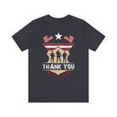 Thank You: Military Design T-Shirt Expressing Gratitude and Support