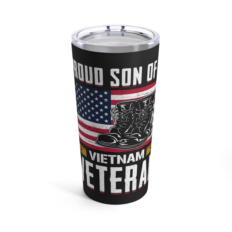 Proud Son of a Vietnam Veteran - 20oz Military Design Tumbler in Black