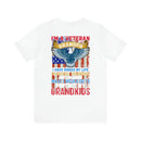 Proud Veteran Grandpa: Military Design T-Shirt - Defender of Strangers, Guardian of Grandkids