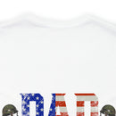 Military-Inspired 'I Have Two Titles - Dad and Papa and I Rock Them Both' Graphic Print T-Shirt
