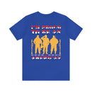 Proudly American: Military Design T-Shirt - 'I'm Proud to Be an American