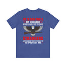 Military Design T-Shirt: Veteran Wife - Protected by a Hero, Loved by a Veteran
