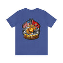 Semper Fi: Military T-Shirt with 'Double Flag Eagle U.S. MARINES' Design
