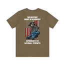 Mighty Reflection: 'The Military Might Represents National Strength' Military Design T-Shirt