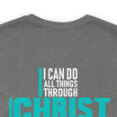 Soft cotton and quality print With Christ Fighting PTSD Awareness T-Shirt