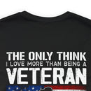 Grandpa and Veteran: Military Design T-Shirt Celebrating Love and Legacy