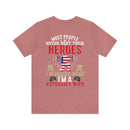 Military Design T-Shirt: Proud Veteran's Wife, Married to My Hero