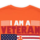 Defending Freedom: Military Design T-Shirt - 'I Am a Veteran - I Served So You Could Take a Knee