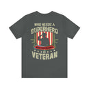Grandpa, My Superhero: Military Design T-Shirt Celebrating the Veteran Legacy