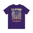 U.S. Veteran: Walking the Walk, Talking the Talk - Military Design T-Shirt