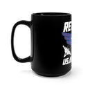 Retired U.S. Air Force 15oz Military Design Black Mug - Celebrating a Lifetime of Service!