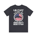 Family of Warriors: Military Design T-Shirt Embracing the Spirit of Battle