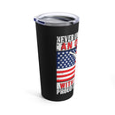 DD 214 Pride: 20oz Military Design Tumbler - Never Underestimate an Old Man, Proud US Veteran!
