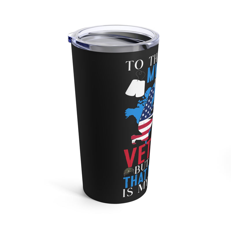 Honoring My Hero: Embrace Family Legacy with our 20oz Military Design Tumbler