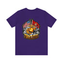 Semper Fi: Military T-Shirt with 'Double Flag Eagle U.S. MARINES' Design