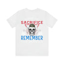 Respectful Tribute: Military Design T-Shirt - 'Honor the Sacrifice, Remember the Service