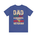 Proud Legacy: Dad, Grandpa, Vietnam Veteran - Military Design T-Shirt Celebrating Family and Service