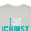 Soft cotton and quality print With Christ Fighting PTSD Awareness T-Shirt