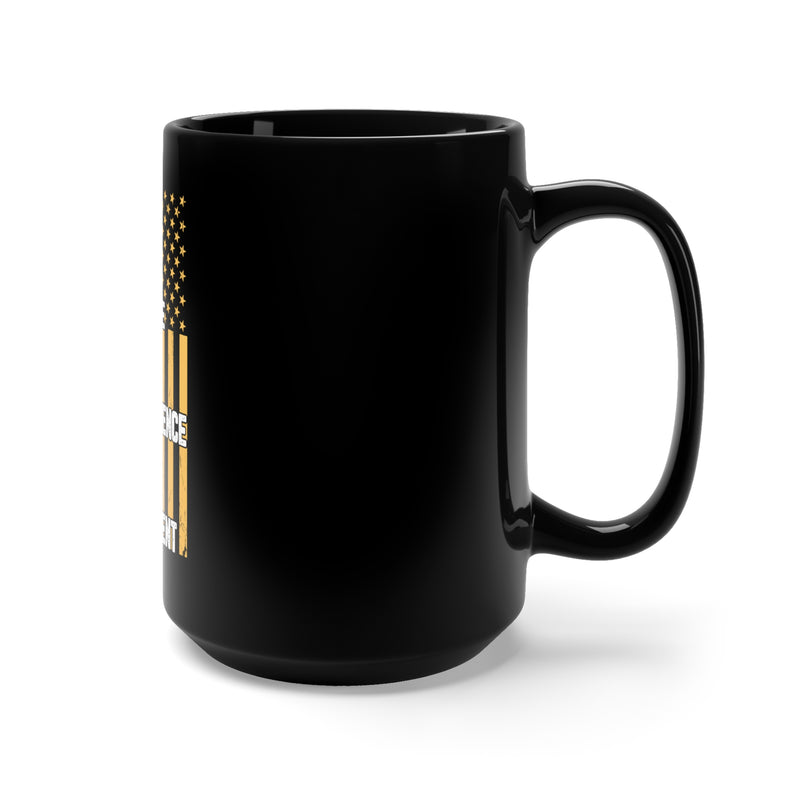 Amazing Mystery Exclusive 15oz Military Design Black Mug - Inspiring Respect, Independence, Courage, and Achievement!