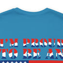 Proud to Be an American: Military Design T-Shirt Celebrating Patriotism