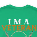 Veteran Themed T-Shirt with 'I Can Fix Stupid' Humorous Military Design