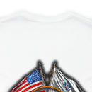 Guardians of the Coast: Military T-Shirt with 'Double Flag Coast Guard' Design