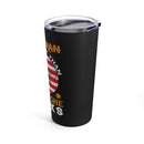 Actions Speak Louder: A Veteran's Resolve - 20oz Military Design Tumbler in Black