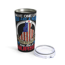Life Saver: 20oz Black Military Design Tumbler - Honoring Nurses and Veterans