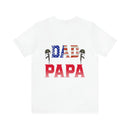 Military-Inspired 'I Have Two Titles - Dad and Papa and I Rock Them Both' Graphic Print T-Shirt