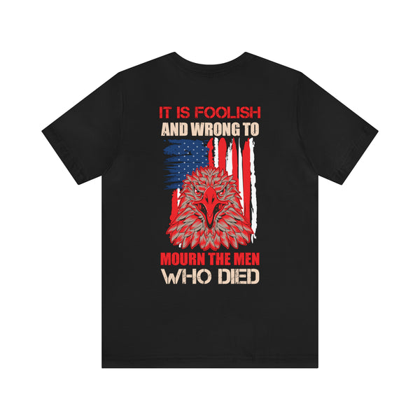 Respecting the Fallen: Military Design T-Shirt Honoring Sacrifice and Courage