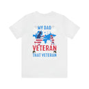 Proudly Honoring My Hero: Military Design T-Shirt - My World, My Veteran Dad!