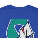 Serenity and Strength: T-Shirt with Colorful Feather 22 PTSD Design