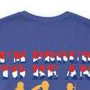 Proudly American: Military Design T-Shirt - 'I'm Proud to Be an American